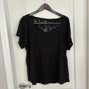 NWT Torrid Black Women's Top